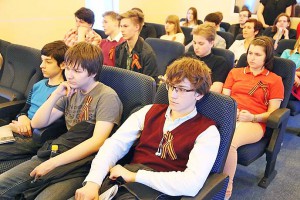 учащиеся московского лицея на презентации