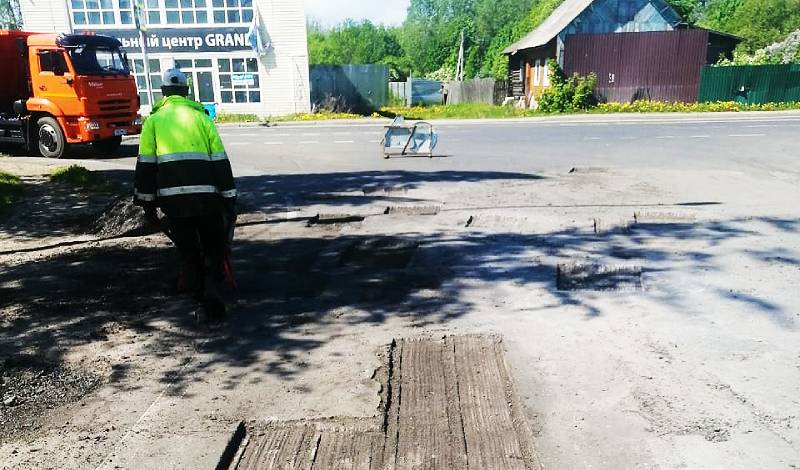 Ямочный ремонт в Рыбинске завершен наполовину