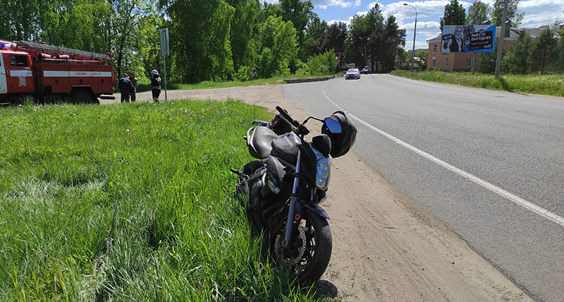 В Рыбинске в ДТП пострадал пьяный мотоциклист