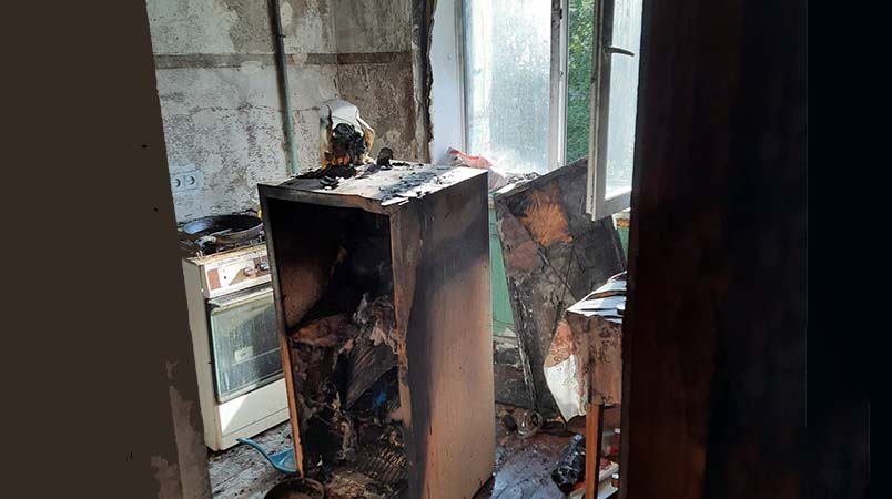 В Рыбинске сгорела квартира