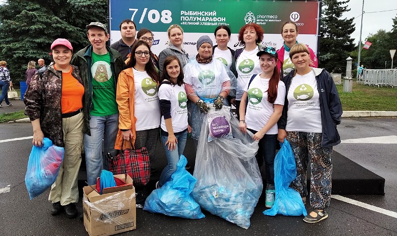 Экоактивисты Рыбинска собрали центнер картона и пластика