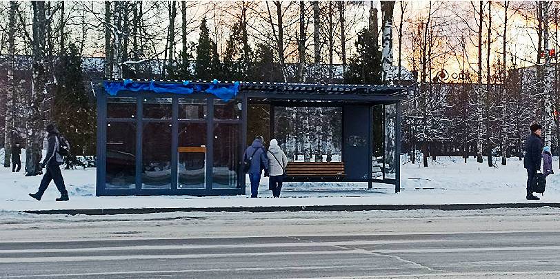 Еще одна благоустроенная остановка появилась в Рыбинске