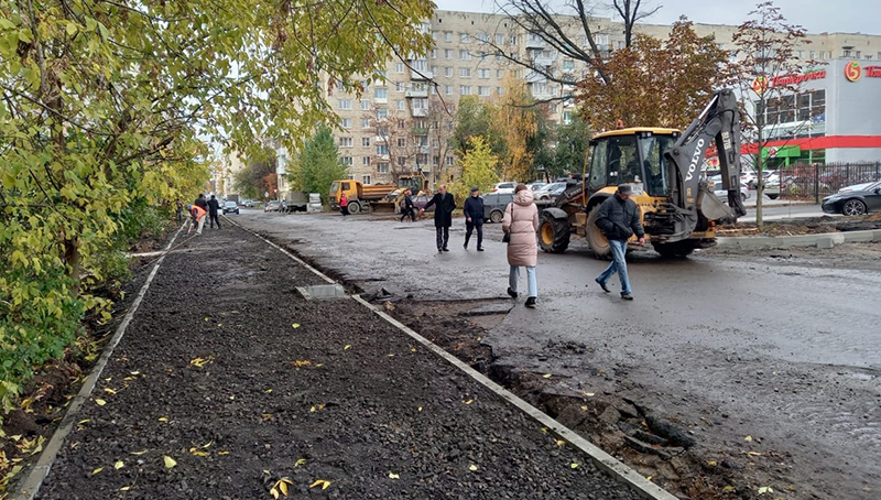Начался ремонт улицы Радищева