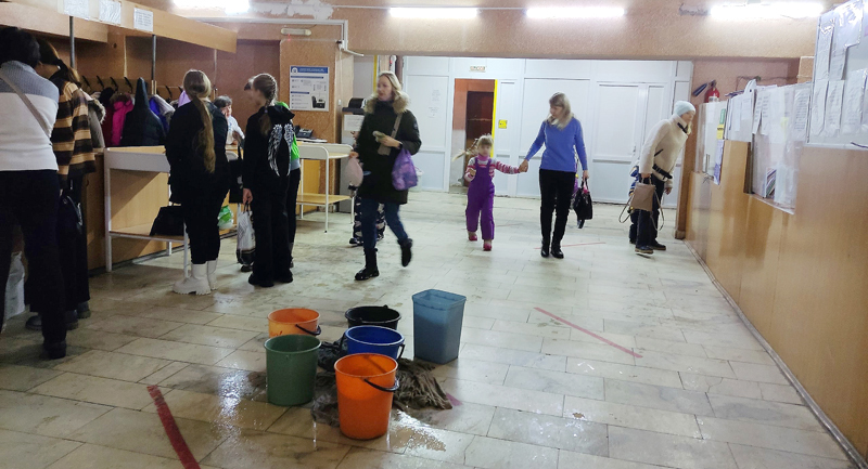 Потоп в детской поликлинике в Рыбинске