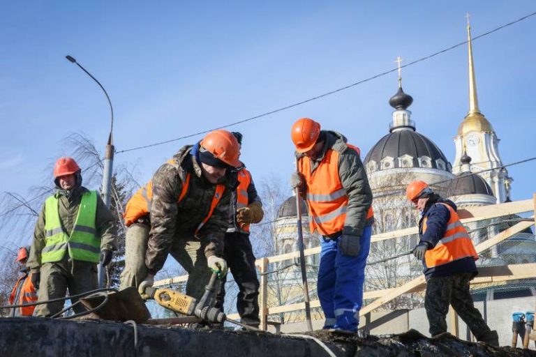 Ремонт моста в рыбинске