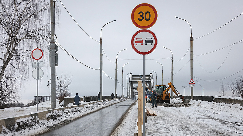 7 марта на Волжском мосту Рыбинска обошлось без пробки