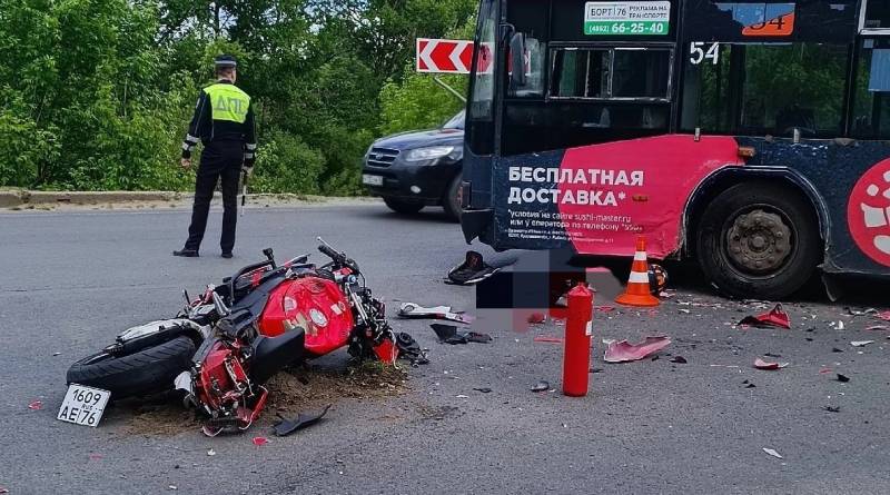 В ДТП в Рыбинске погиб мотоциклист