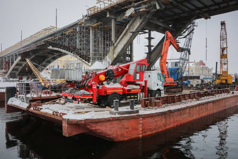 Готовность моста в Рыбинске более 40 процентов