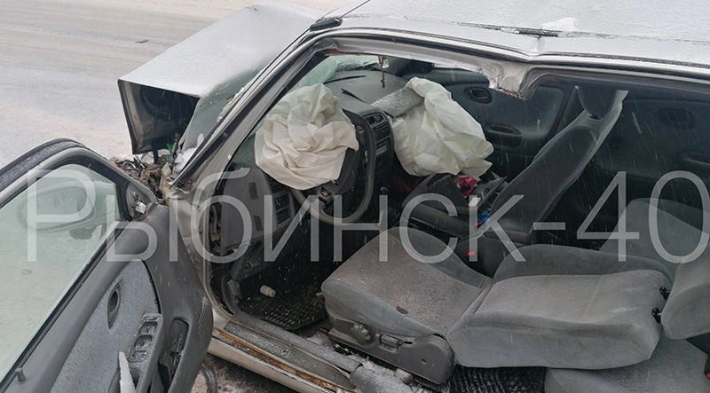 В аварии на дороге Рыбинск-Глебово пострадала женщина