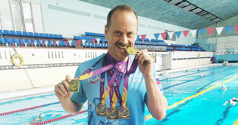 На чемпионате России по плаванию среди ветеранов отличился рыбинец