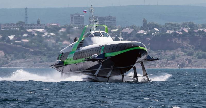 В Рыбинске построили судно на подводных крыльях