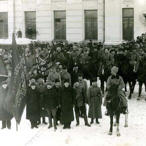 Отправка 61-го Рыбинского полка на Колчака. 1918 г.