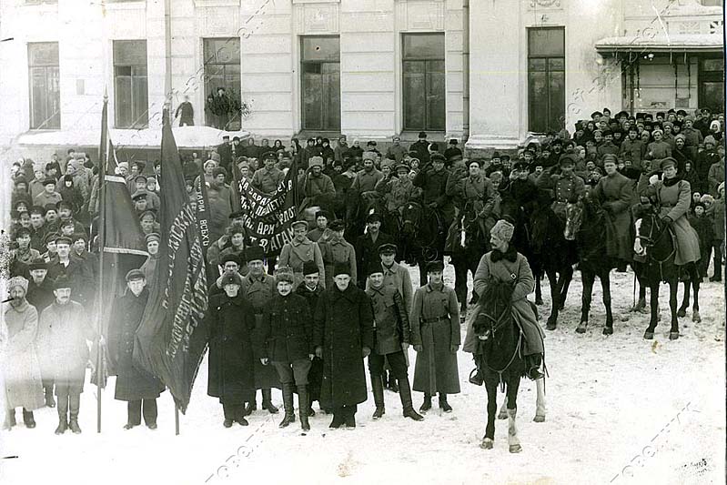 Отправка 61-го Рыбинского полка на Колчака, 1918 г.