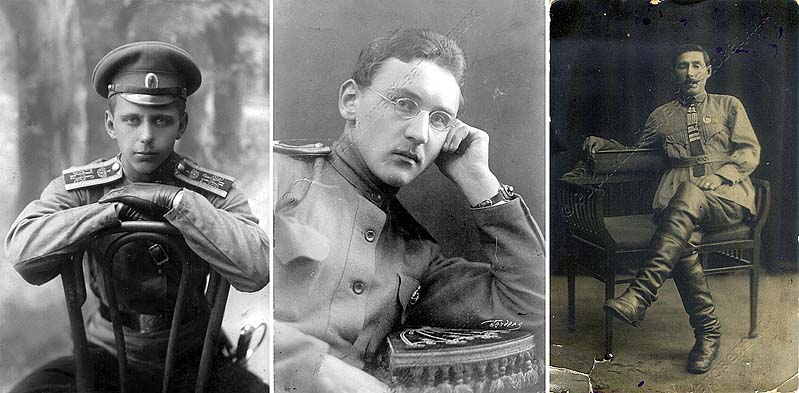 Александр Лютер, белогвардеец / Петр Панов, комполка в Гражданскую / Порошилов Николай, 1923 г.