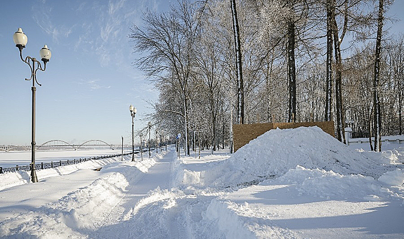снег крепость набережная масленица