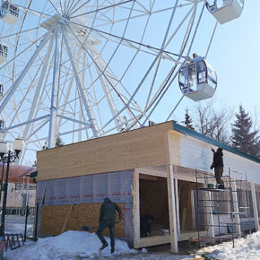 стройка у колеса