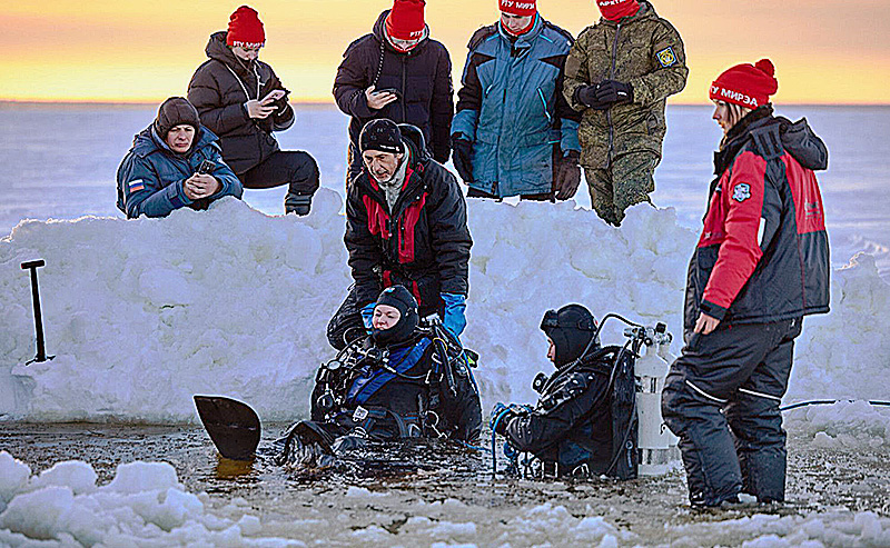 дайверы студенты рыбинское водохранилище