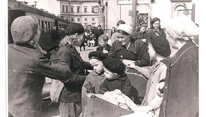 эвакуация детей из Ленинграда