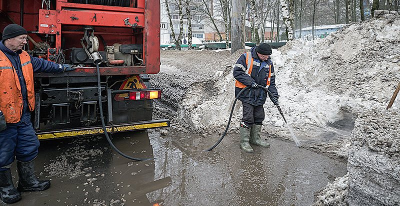 ливневки промывают дэс