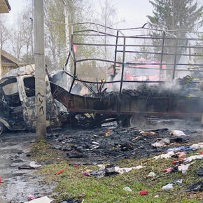 газель пожар