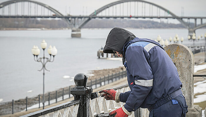 дэс весна субботник покраска ограждений