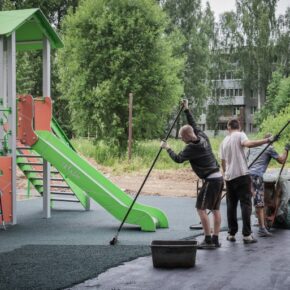 двор выборгская площадка покрытие