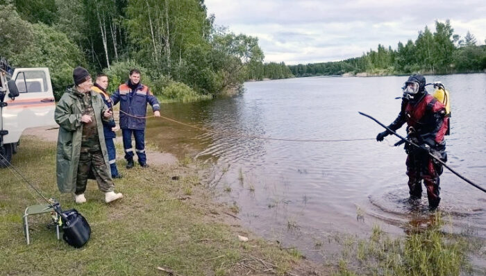 водолаз проверка пляжа