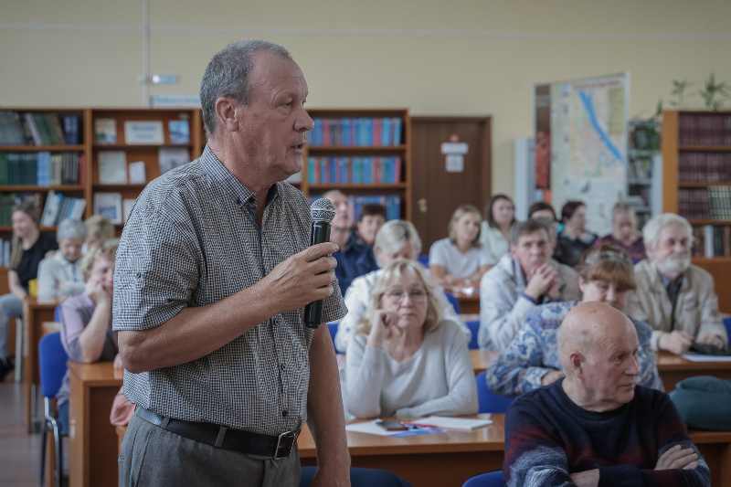 встреча с жителями в радуге