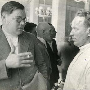 Щербаков и Михаил Шолохов в Кремле, 1939