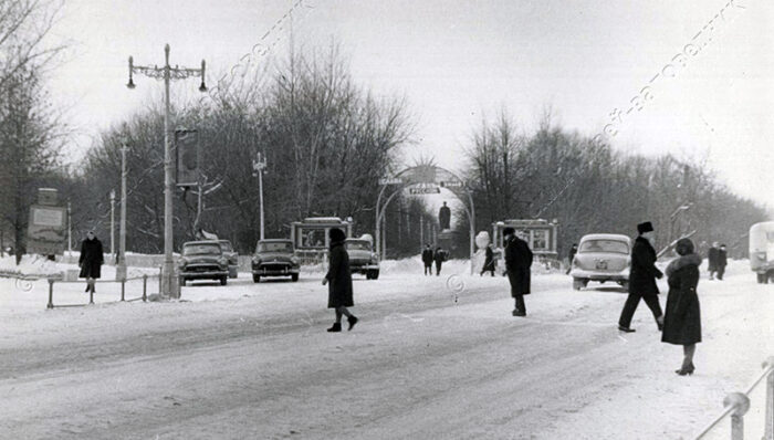 ретро дорога зима пр ленина